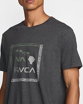 RVCA - Mens Bamboo Chain T-Shirt, Color Black, Size: Small